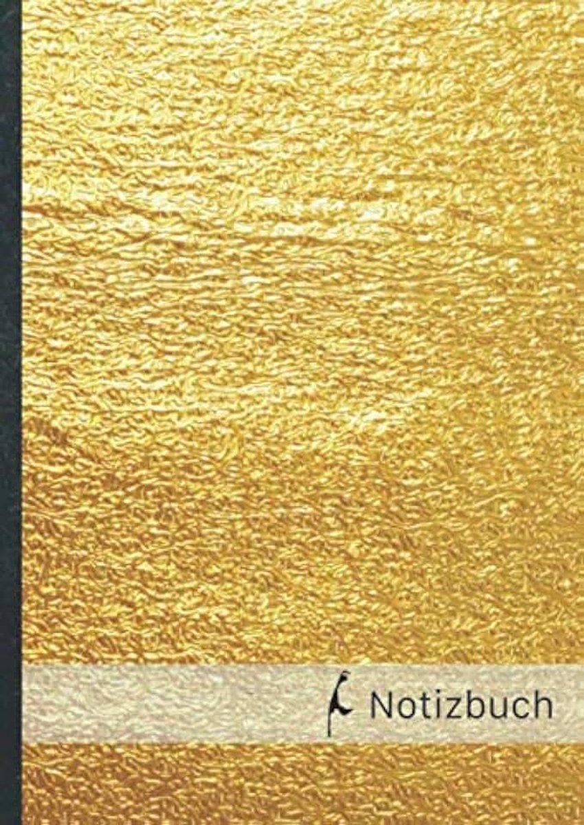 Liniert, Notizheft • A4-Format, 100+ Seiten, Soft Cover, Ohne Rand • Design „Sylt Gold“ • Original Sylter Notizbuch • Lined Notebook • ... Übungsheft, Vokabelheft, Schreibheft