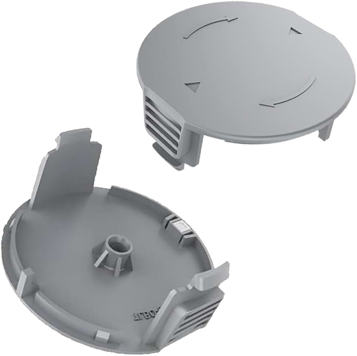 2 stuks spoeldoppen, reservespoelafdekking voor bosmaaier, spoelafdekking, bosmaaier, spoelafdekking, reservespoelafdekking, compatibel met Bosch 18 V-26 en universele snede 18 V-260