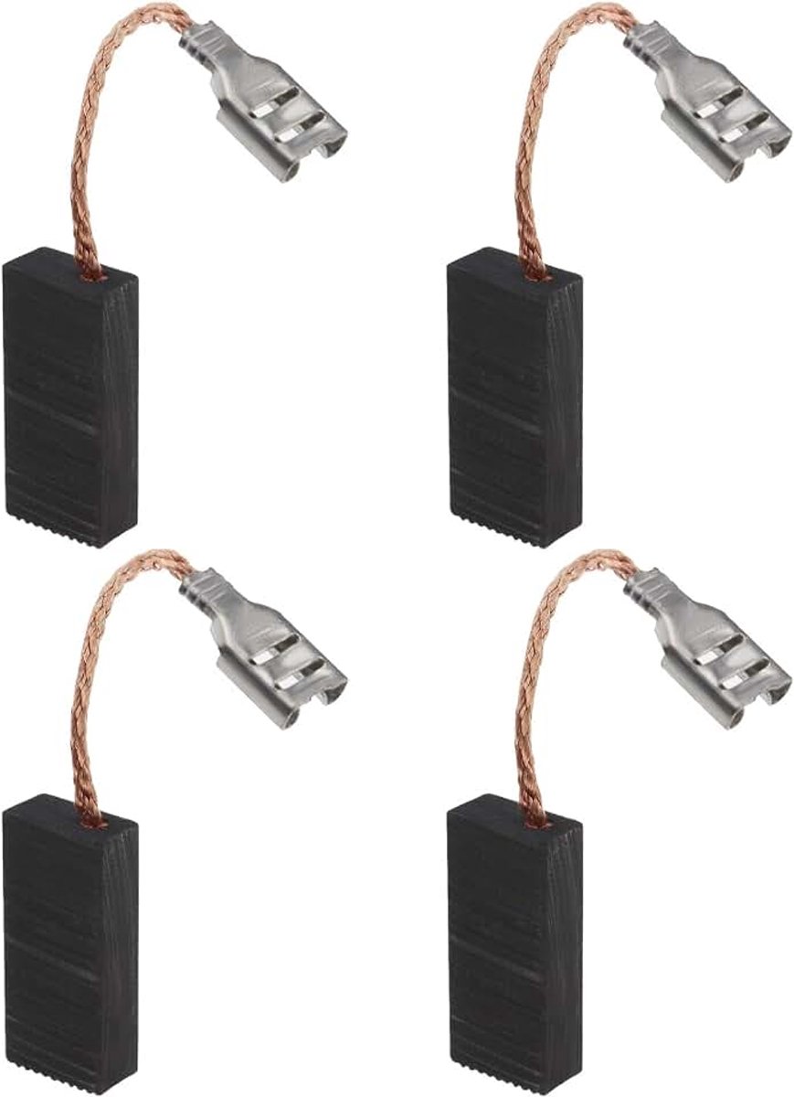 2 paar koolborstels voor grasmaaiers, compatibel met 320 ER 32-12 grasmaaier, elektrische motor, reserveonderdelen, 6,3 x 11,3 x 24 mm