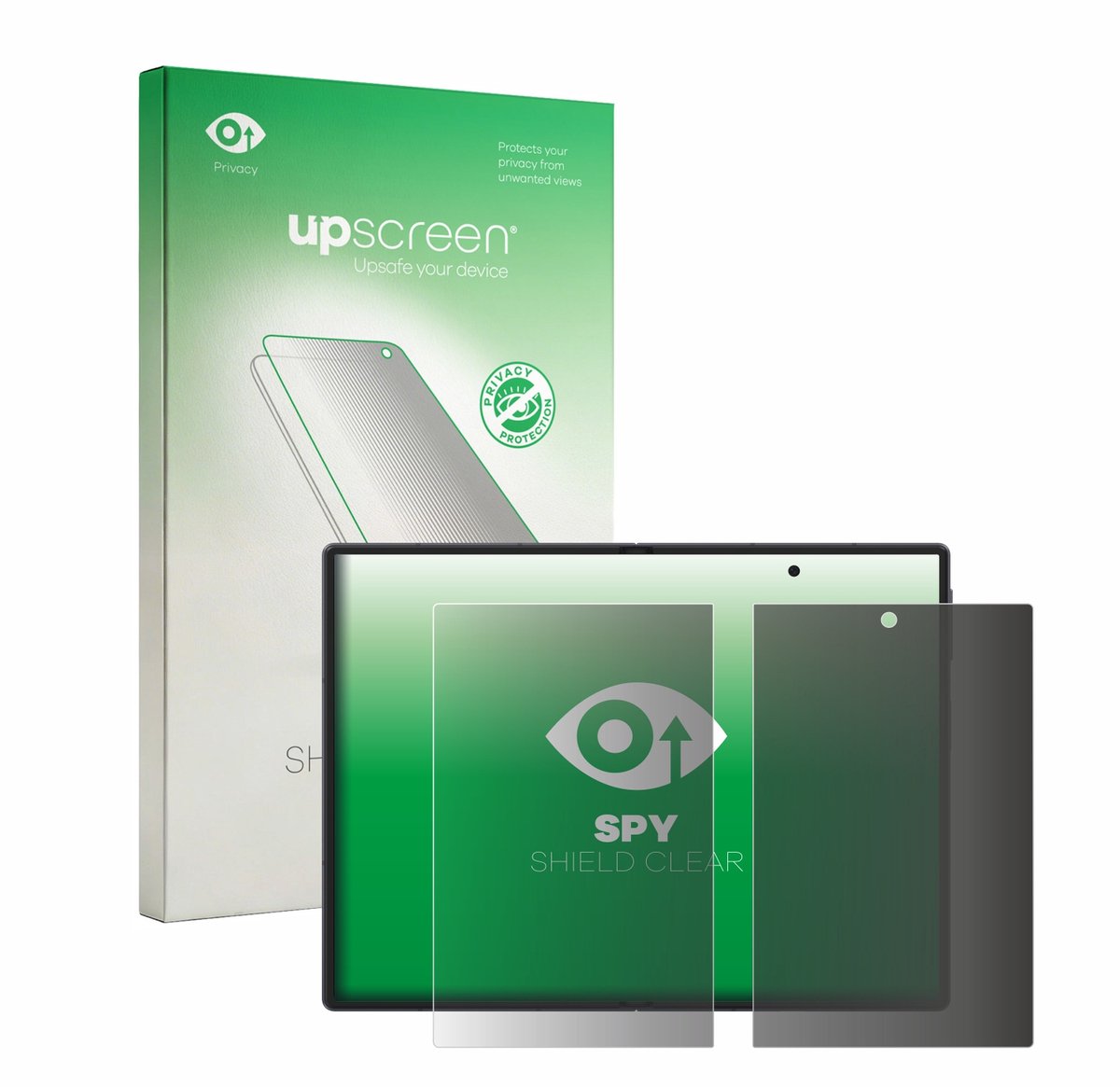 upscreen - privacy screenprotector voor Samsung Galaxy Z Fold 8 (Inner display) - Folie Beschermfolie Blauwlichtfilter