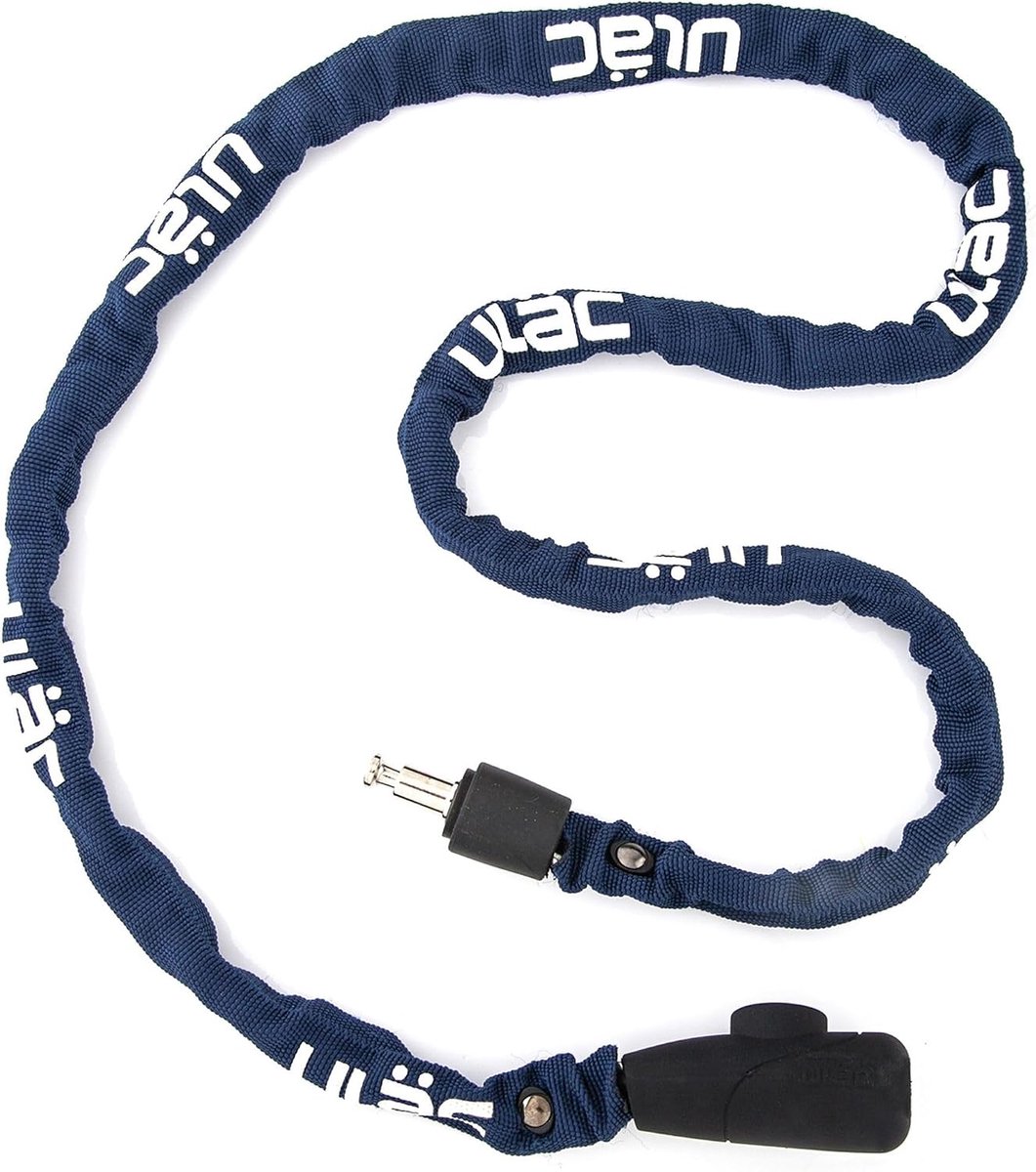 Hangslot 4 mm x 120 cm - gehard staal en nylon - veiligheidssluiting met combinatie - SnelShoppen