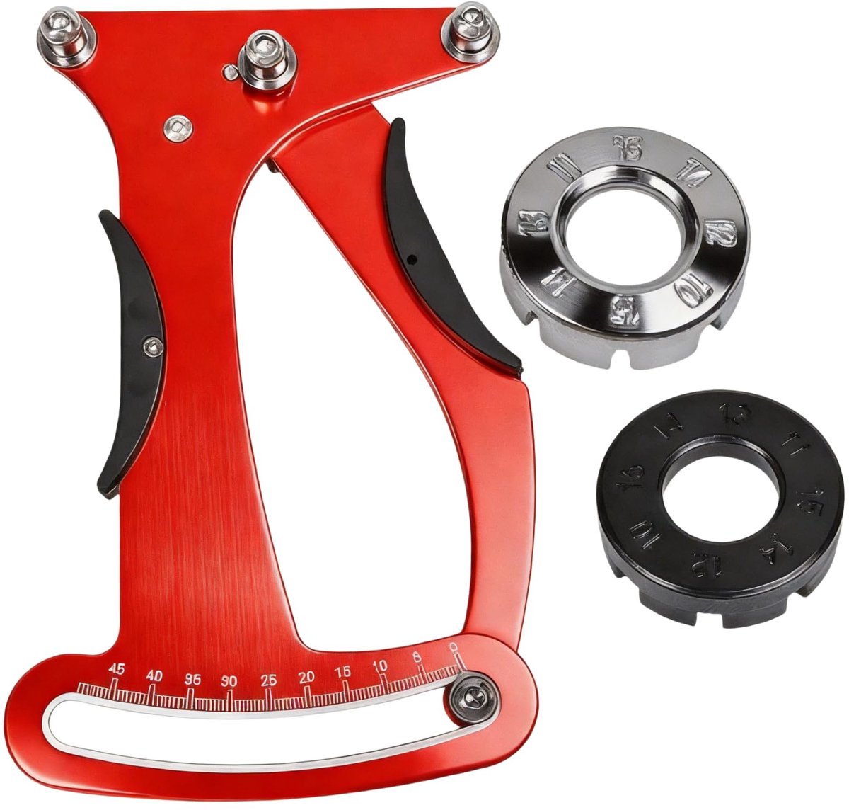 Spaakspanningsmeter, fietsspaken, spanningsmeter, fietsspaken, spanningsmeter, fietsspaken, tensiemeter met 2 spaaksleutels voor spaken