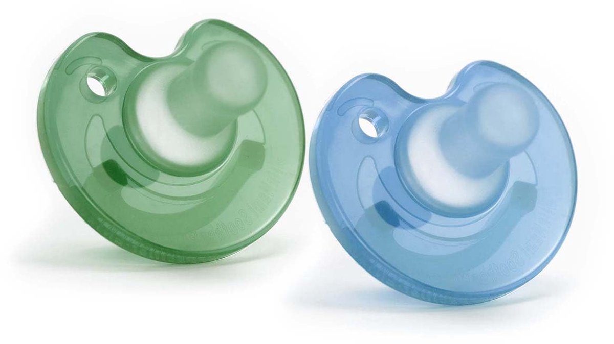 Soother Speen - 2 stuks - NICU Prematuur speen - Newborn fopseen - 34w / 0-6 maanden (Lagune)