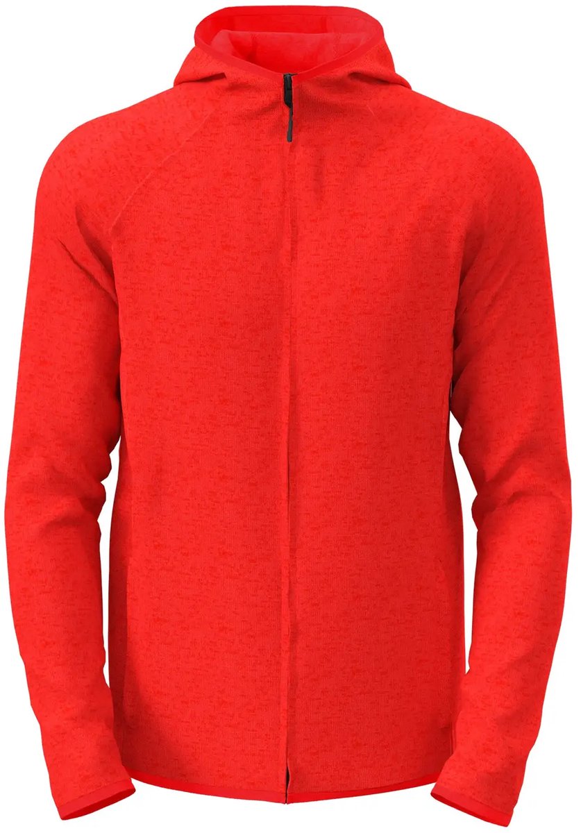 Stedman Lux Hooded Knitfleece Jacket S5460 Scarlet Heather Rood