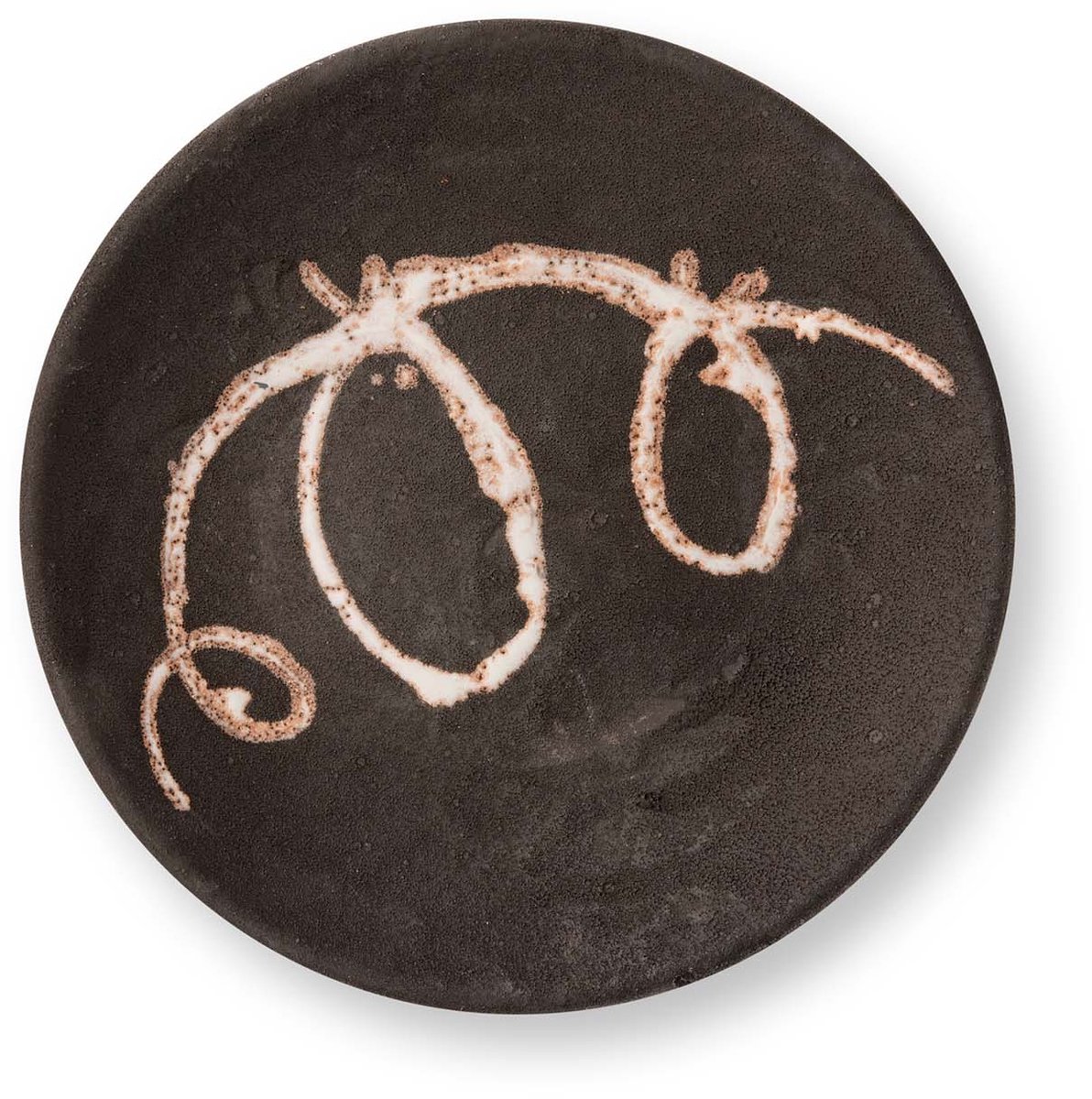 vtwonen - Wandbord Twirl - Terracotta - Donkergrijs - 34.5x5 cm
