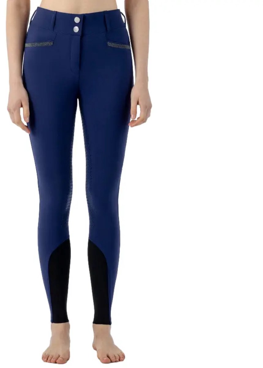 Damesbroek met volledige grip Equiline Crystalef Blauw