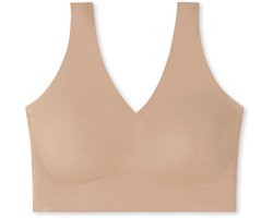 Schiesser Invisible Soft Bustier - uitneembare pads naadloos - Dames - Beha maple