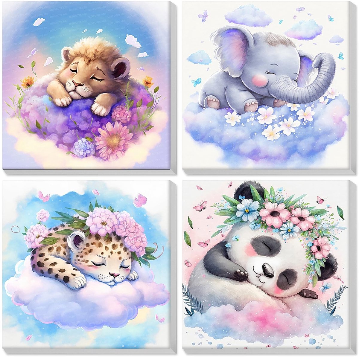 Dailygoods - Lxmsja Schilderen op nummer volwassenen kinderen met lijst, schilderen op nummer, doe-het-zelf set volwassenen met kwasten en acrylverf handgeschilderd olieverfschilderij canvas voor thuis decor