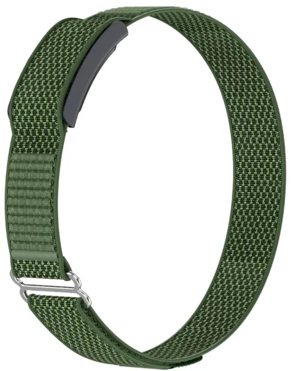Strap-it Biceps bandje Nylon geschikt voor Amazfit Helio Strap - Army Groen