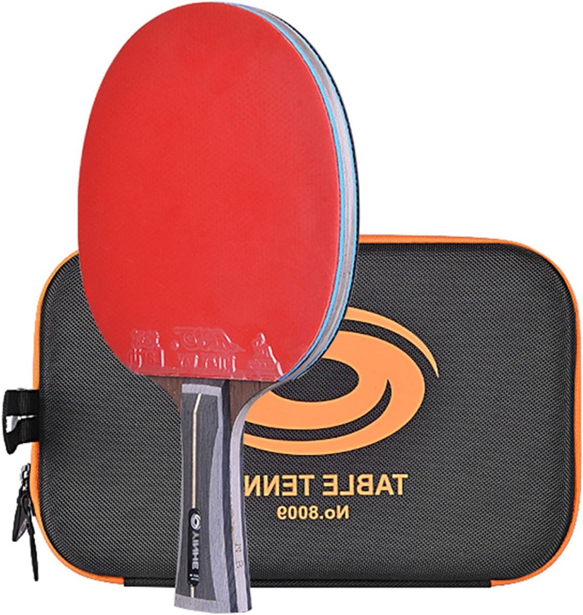 Tafeltennisracket - Pingpongbatje aanvallend - Snelle balcontrole - 5-laags hout 2 koolstof - 14 sterren - Kleurrijk