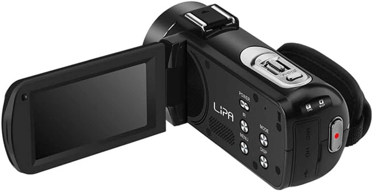 SnelShoppen - HDV-Z63 Full HD Digitale Camera met Wifi, 24 Megapixels, CMOS Lens, Externe Microfoon en Statiefaansluiting voor Feest, Camping en Kinde
