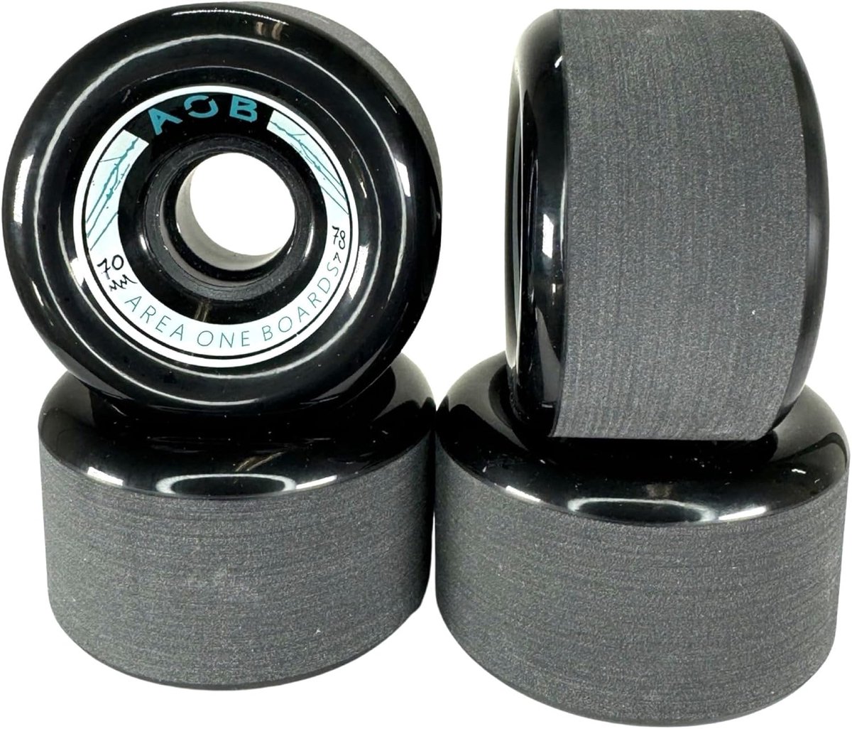 SnelShoppen AOB Premium Longboard/Cruiser Wielen Set 4 Stuks 70x42mm 78A Hoogwaardige Vervangingswielen voor Soepel Rijden