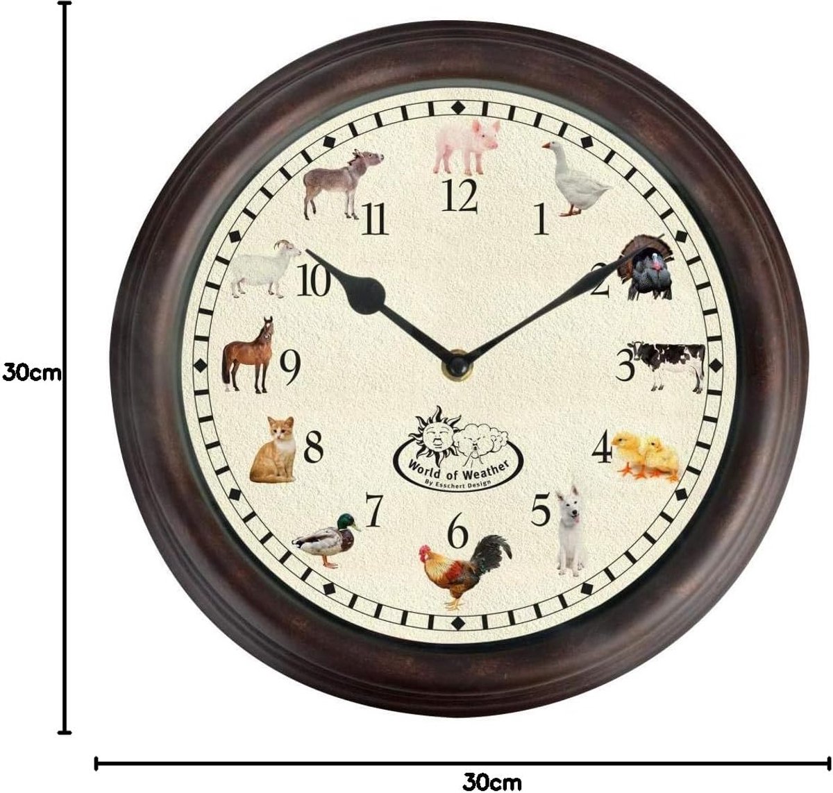 Dierenhorloge boerderij - gesorteerd - vrolijke ontwerpen - leuk voor kinderen - ShopVlot