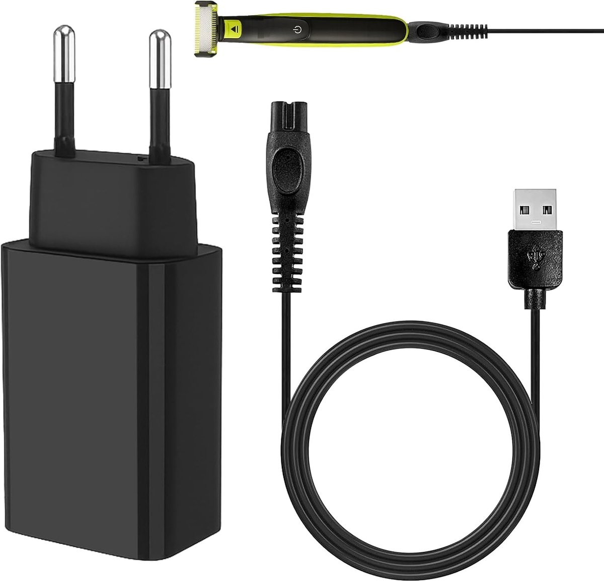 Oplaadkabel 5V voor Trimmers en Scheerapparaten - USB Adapter voor MG7930, QP2824, QP2734, BG5021 en Meer