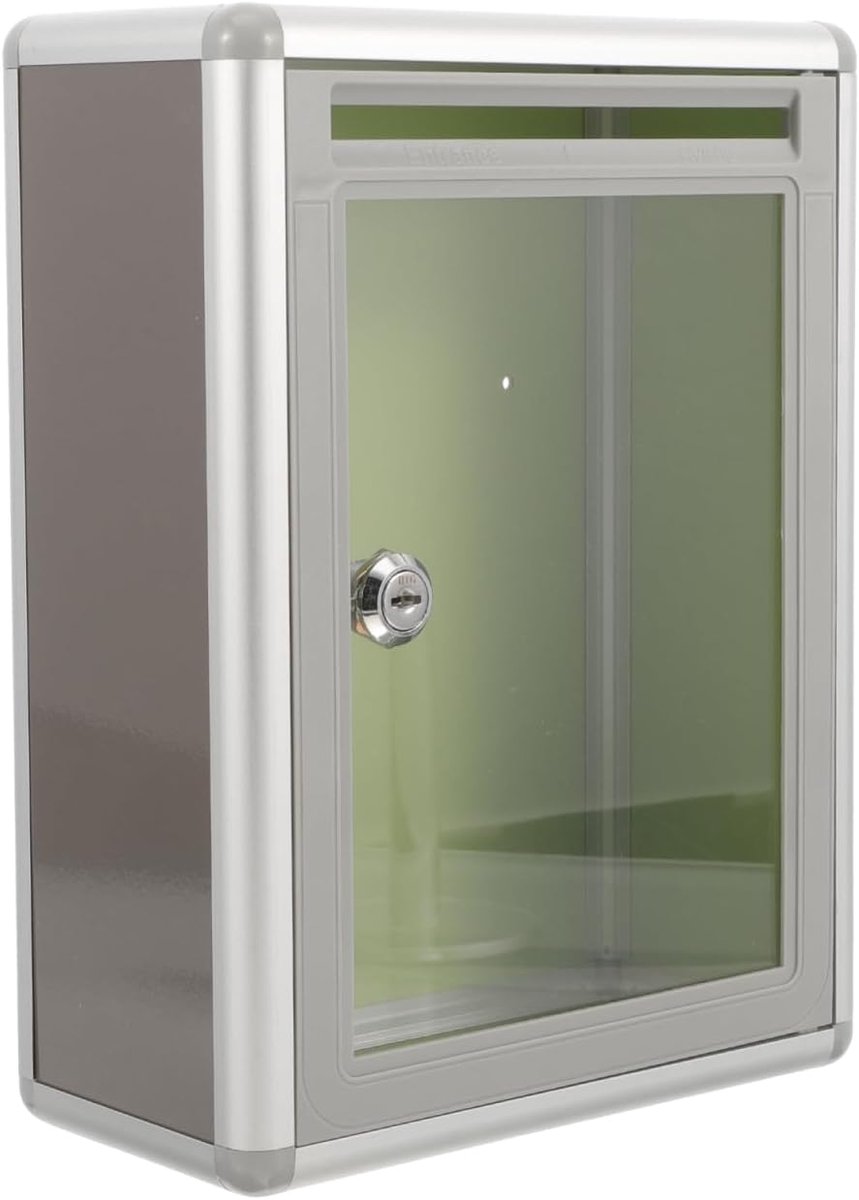 Brievenbus transparant acryl klein - compact formaat - discreet ontwerp - ideaal voor suggesties en klachten - SnelShoppen