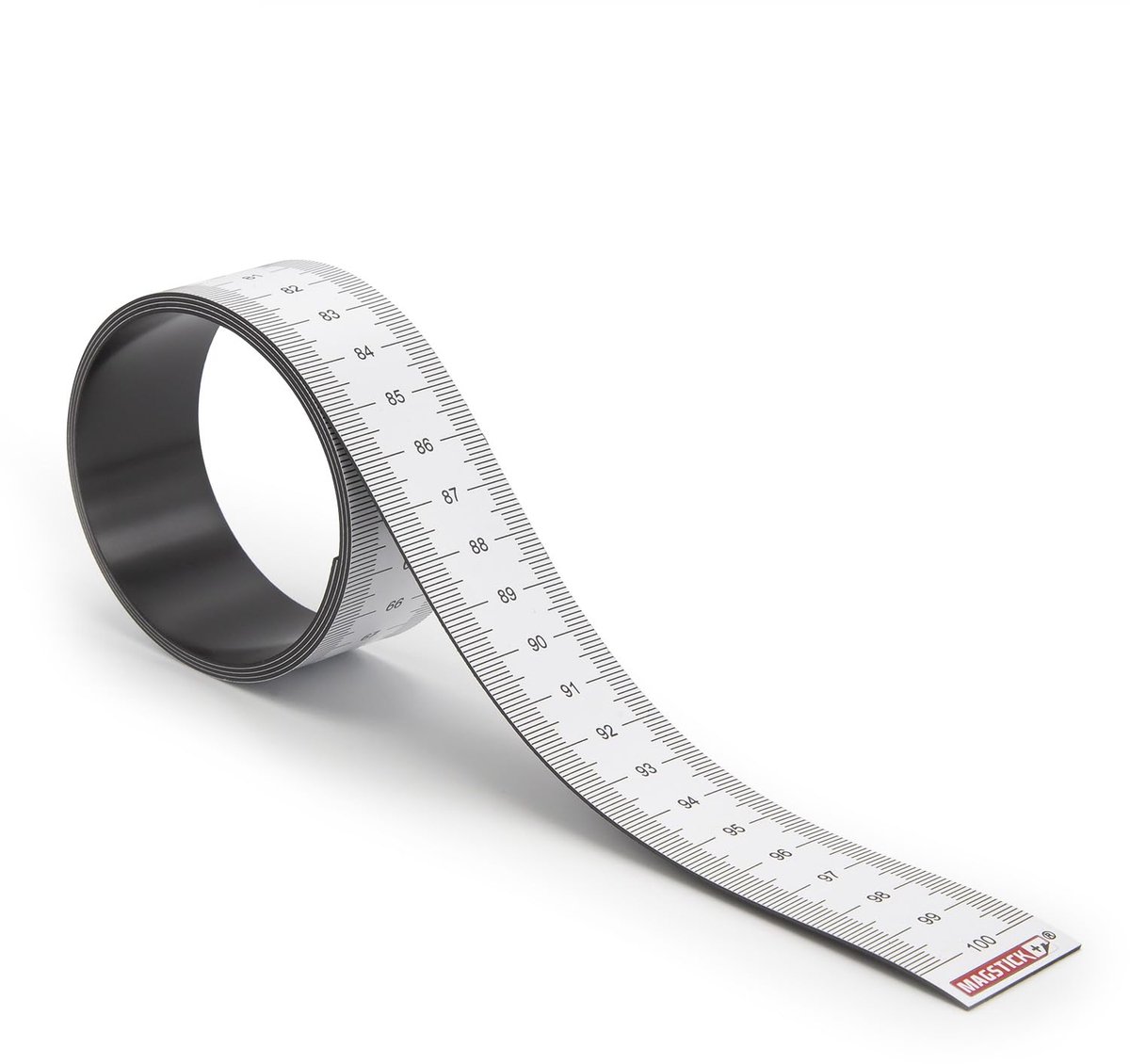 SnelShoppen - Magnetische Meetlat Flexibel 1 m - 100 cm Magnetische Rolmaat met Centrale Nummering, Ideaal voor Metaaloppervlakken, Hoogwaardige Mater