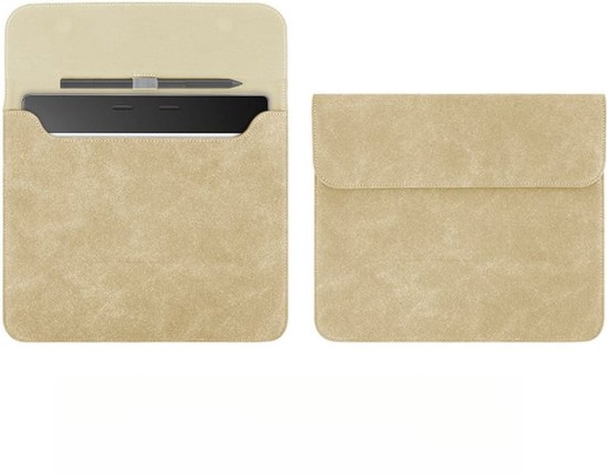 Geschikt voor Kindle-hoes, geschikt voor Scribe 10,2 inch tablet e-reader, magnetische leren hoes, matte PU-leer, minimalistische hoes - (magnetische sluiting, krasbestendig, pennenhouder ontwerp), khakikleur