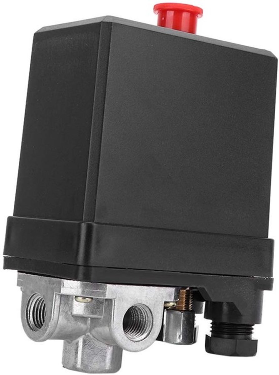 Luchtcompressor regelaar - 3 fase drukschakelaar - Mechanische drukregeling - 175 - Automatische bediening - Voor gebruik met mechani...
