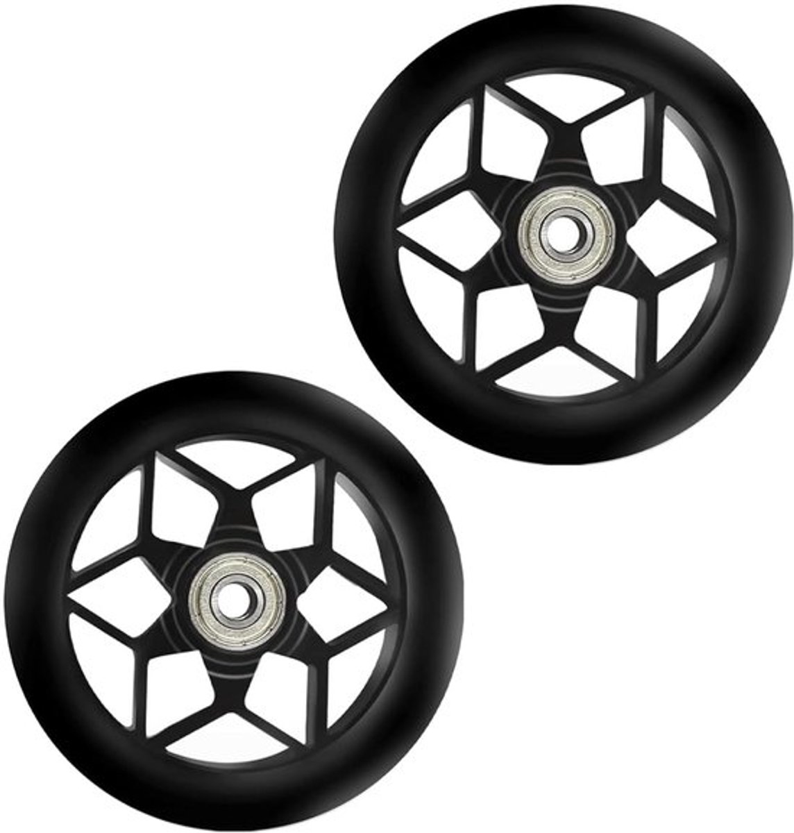 2 stuks stuntstepwielen met ABEC-9 lagers - 110 mm reservewielen