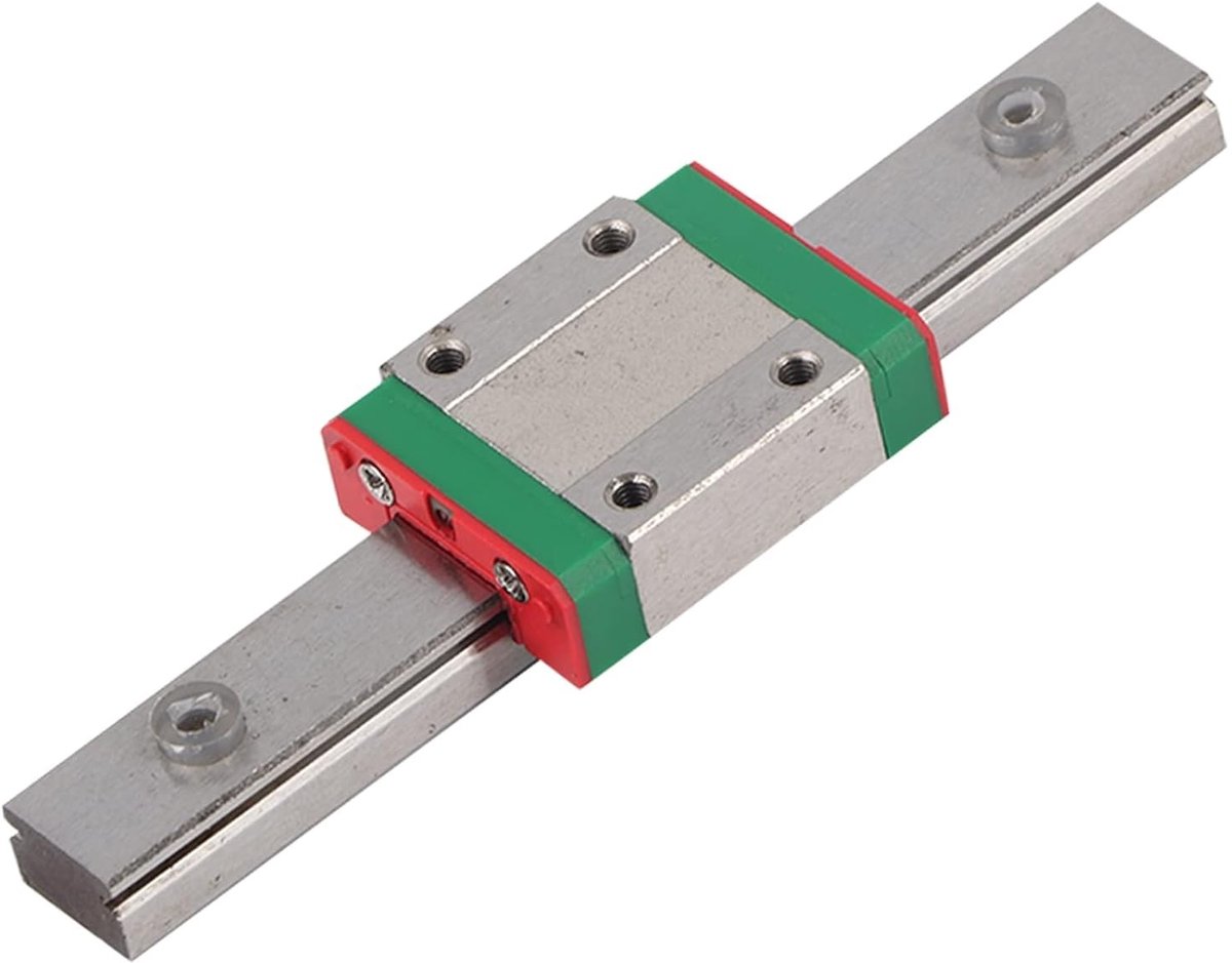 Miniatuur lineaire geleider 12mm breed met glijblok van 100mm voor precisietoepassingen en mechanische systemen