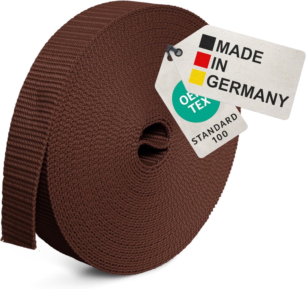 SnelShoppen - 10 m Universele Bandriem 40 mm - Weefsel Montage Tape van Polypropyleen - Sterke Bevestigingsband voor Rugzak, Koffer, Druksluiting, Spa