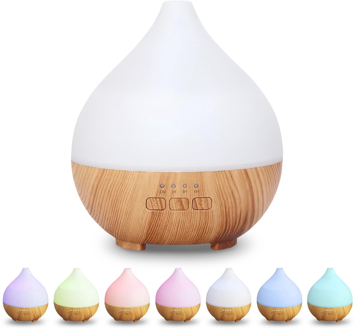 SnelShoppen - Flintronic Aromadiffuser 140 ml - Ultrasone Geurverspreider voor Thuis, Kantoor, Slaapkamer - Stijlvol Design en Rustgevende Kleuren - I
