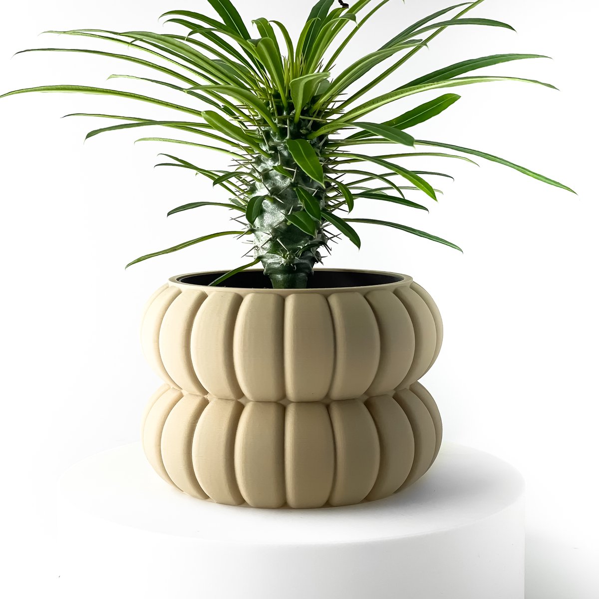 Skushy Yanor Bloempot - Moderne Designpot voor Kamerplanten - Sculpturale Plantenpot voor Woonkamer en Kantoor - Premium Woondecoratie