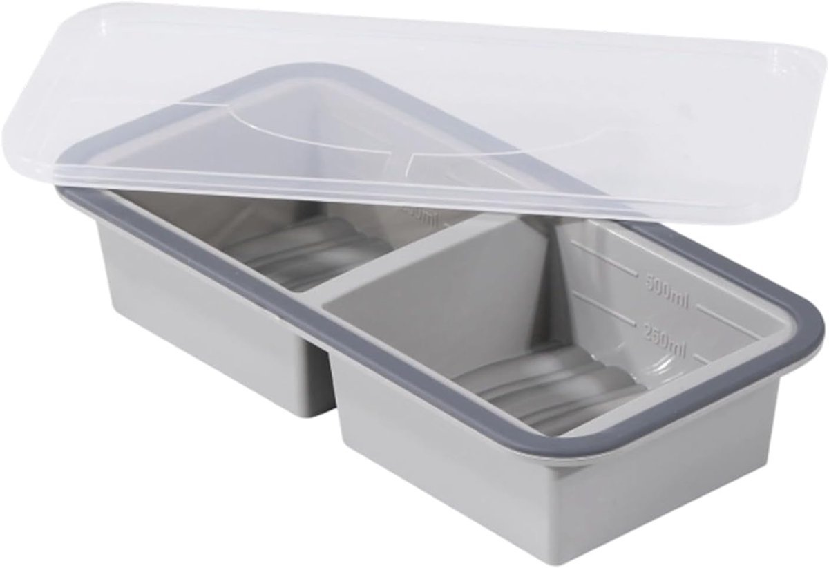 Siliconen Soepblokjesvorm Voor Diepvries Transparant Antislip Herbruikbaar pour Congeler Le Bouillon