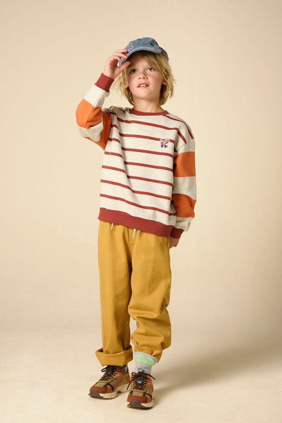 Grijze Sweater Met Strepen