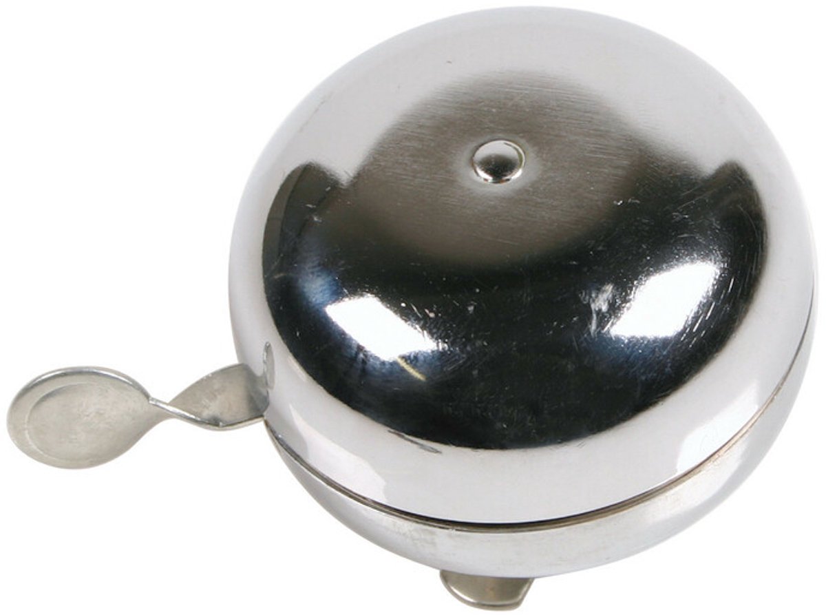 Ding-dong fietsbel van verchroomd staal Ø 80 mm