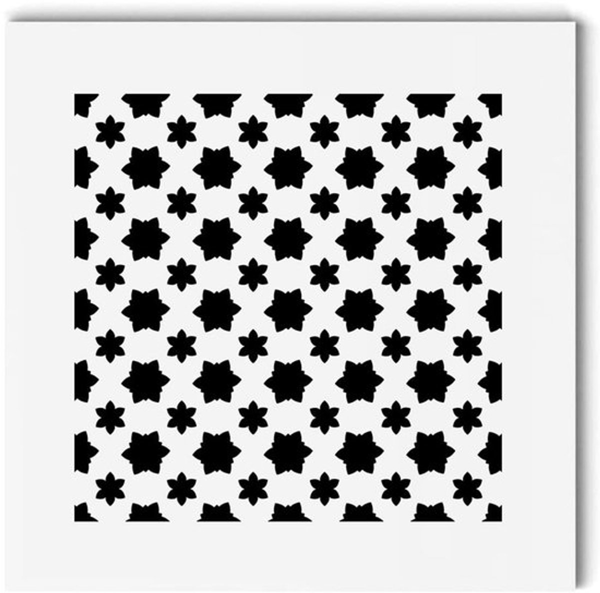 Ventilatierooster Decoratief - Ventilatie Cover - Witte Afwerking - 200 x 200 mm - Hexagon