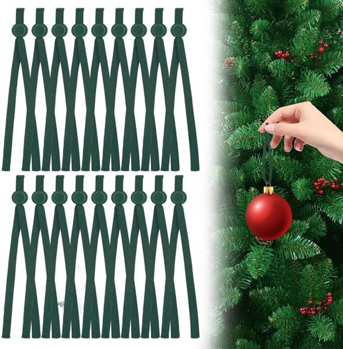 Ornament Haken 100 Stuks - Verstelbare Antislip Haken - Decoratieve Haken - Kerstversierin