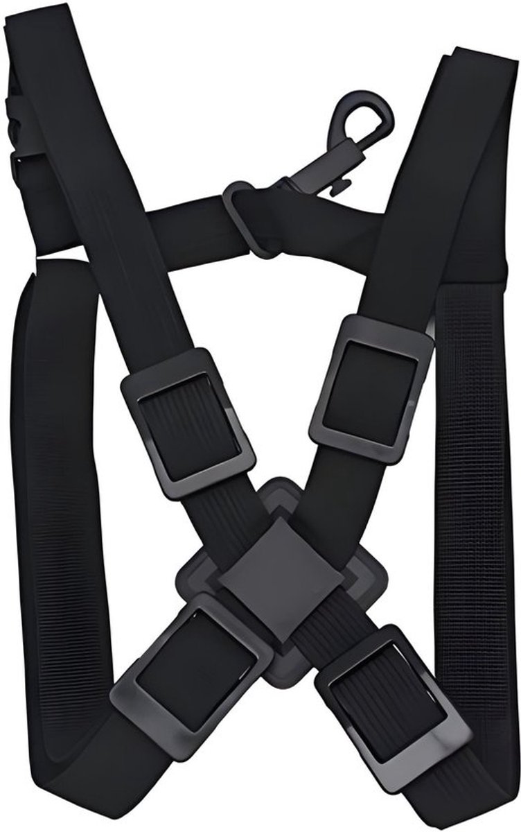 Saxofoonstrap Verstelbaar - Nylon Harnas - Accessoire - Zwart - Duurzaam - Comfortabel - Saxofoonriem