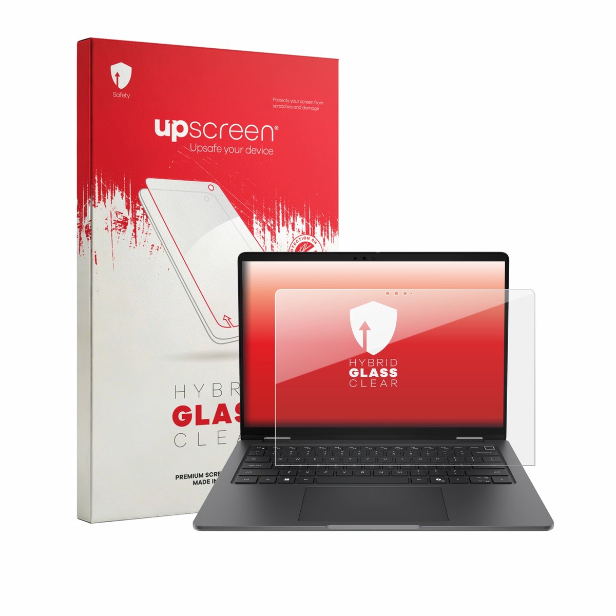upscreen - Screenprotector voor Dell Pro 7 Series 13 2-in-1 P703260 - Folie Beschermfolie Beschermglas transparant