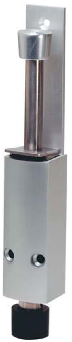 SnelShoppen - KWS Deurvergrendeling 1222 | Deurstopper Aluminium Zilver 60 mm | Veiligheid Deurbeveiliging | 1 Stuk voor Thuis, Kantoor, Camping