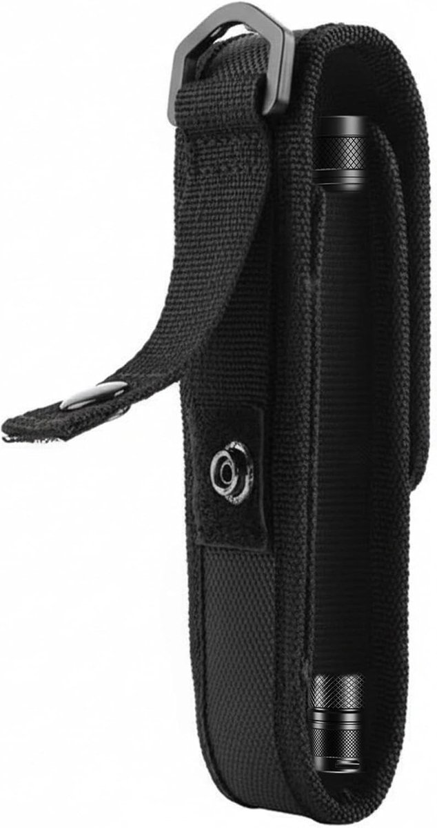 Tactische Zaklamp Houder van Nylon, 16,5 cm, Ideaal voor Kamperen, Wandelen en Jachtactiviteiten