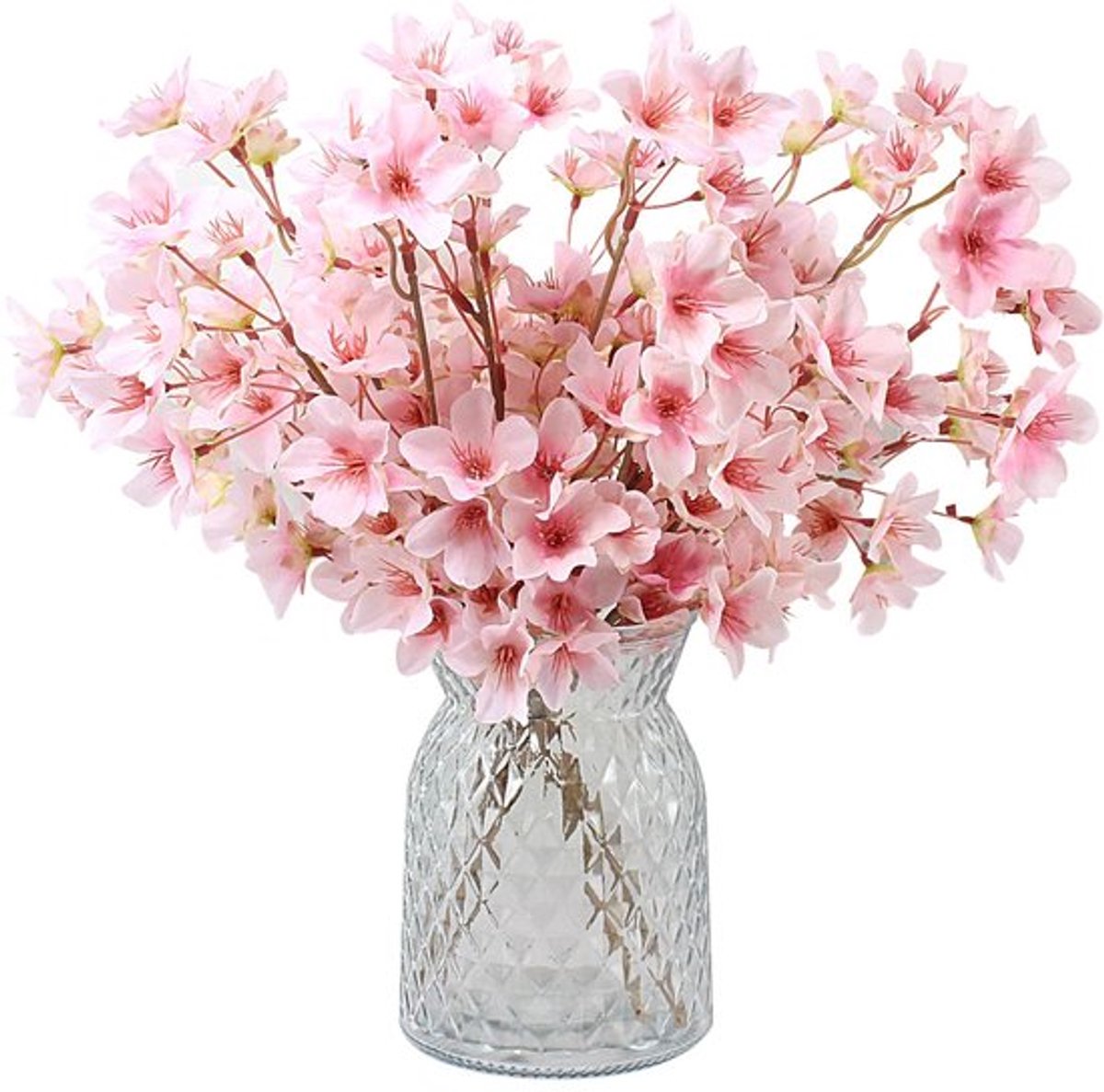 Kunstbloemen Boeket - Kunstbloemen van Stof - Decoratie voor Bruiloft - Tafelstuk - Huisde
