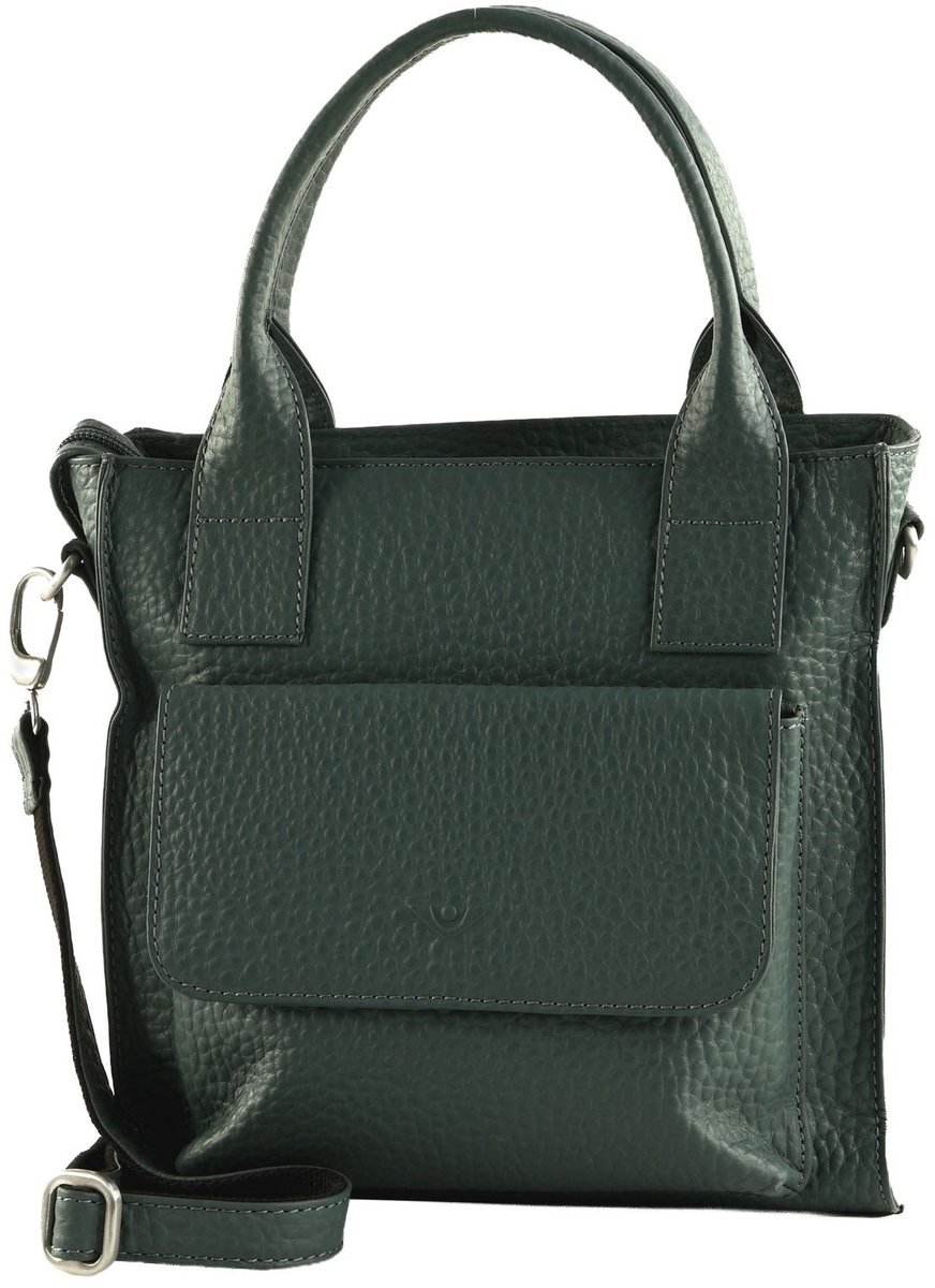 VOi Leren handtas schoudertas Mikaela Hand Bag Mint groengrijs