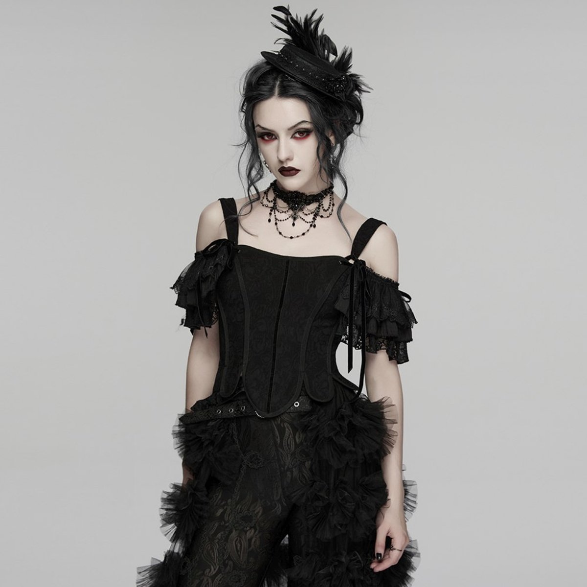 Punk Rave - Faerie Doll Korset top - M/L - Zwart