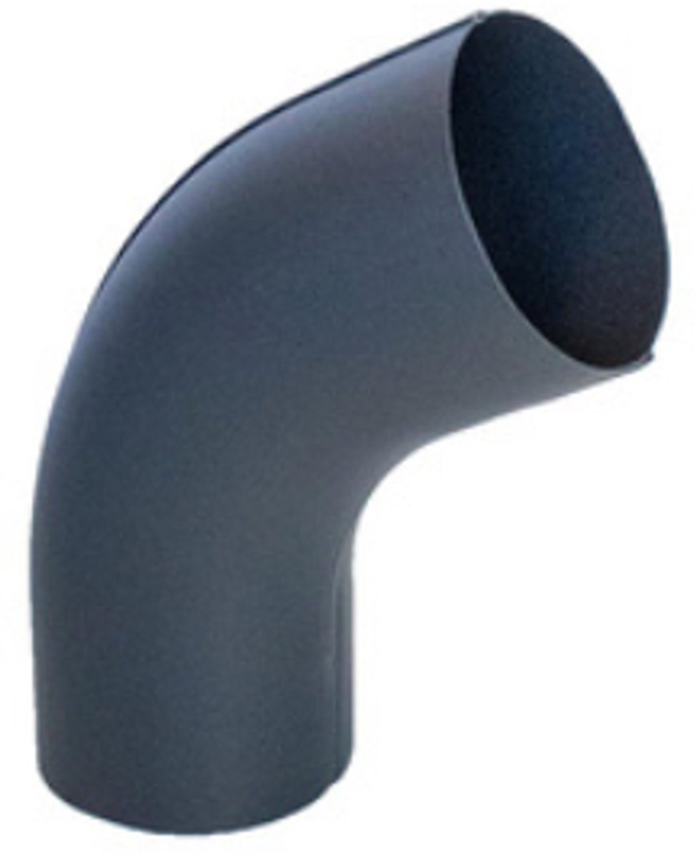 Bilka regenpijpbocht 60° - Ø 100 mm - RAL 9005 mat