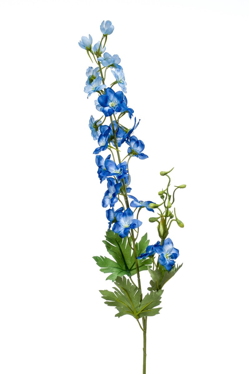 Emerald Kunstbloem Ridderspoor 77cm blauw - Kunstplant voor binnen