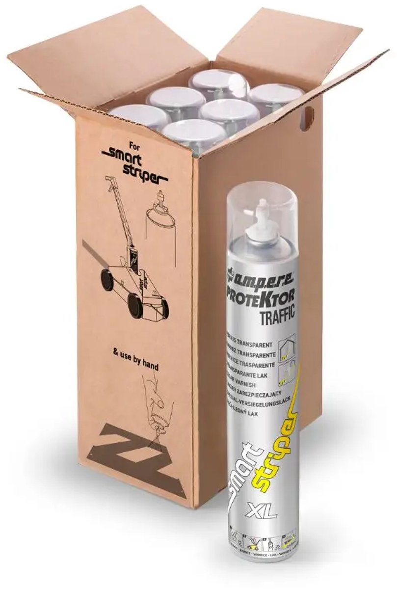 Ampere Traffic Protektor XL beschermlak voor markeerverf | 6 x 750 ml
