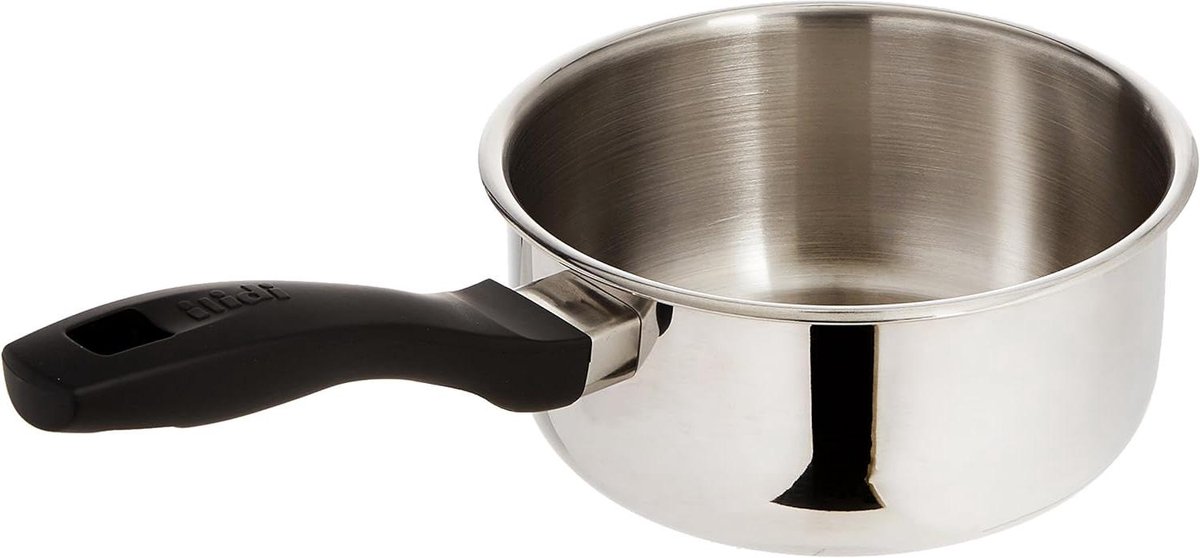 Steelpan Inductie - Sauspan Roestvrij Staal - Koken op Inductie - 1.2 mm Dik - 16 cm - Zilver