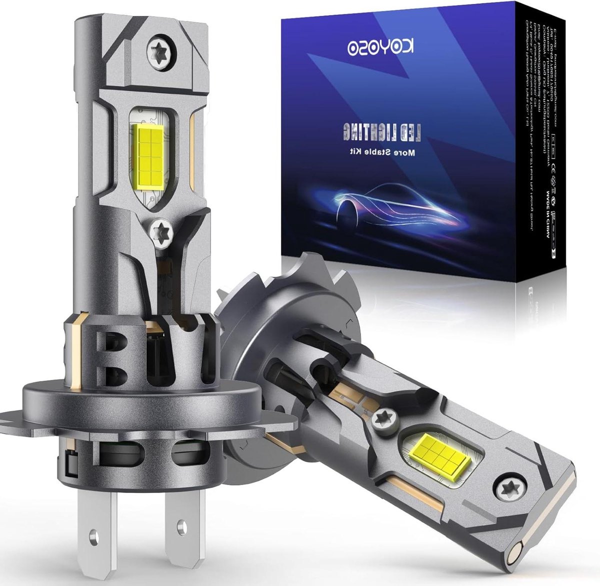 H7 LED Lamp - Autolamp Koplamp - Betere Zichtbaarheid - Hoge Lumen Output - 130 Watt - Wit