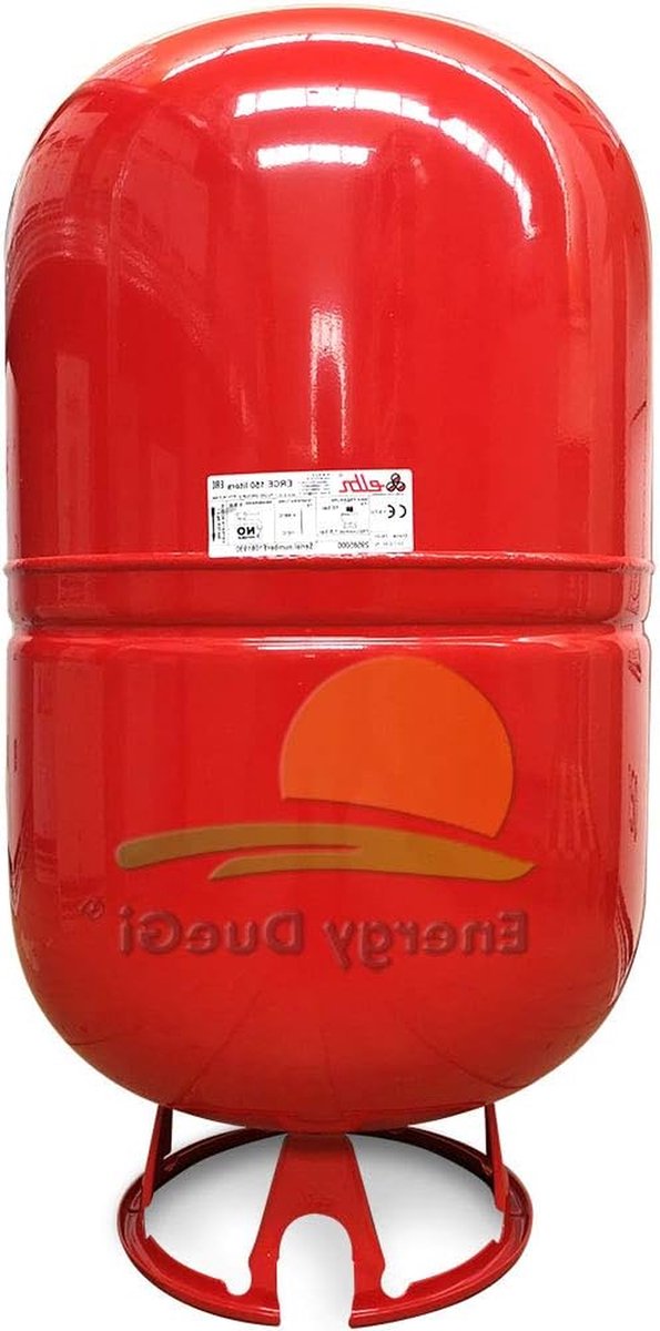 Expansievat Verwarming - Vaatje CV - Centrale Verwarming - Drukstabilisatie - 51 x 51 x 104 cm - Blauw Rood Wit