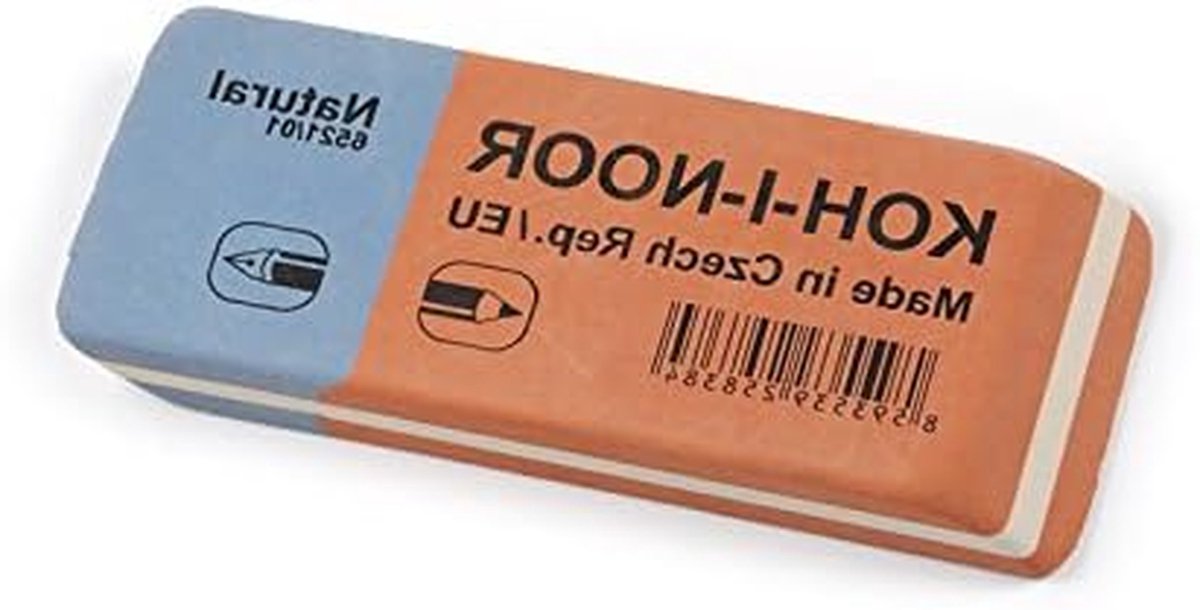 Grote Gum - Wisser Rechthoekig - Tekeningen Corrigeren - Hoge Kwaliteit - 15 x 6.6 x 1.6 cm - Zwart