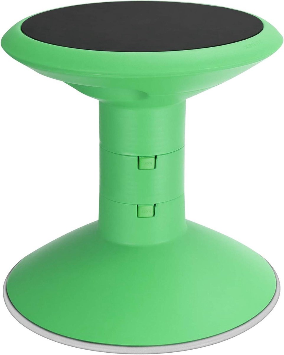 Wobble Stoel - Zitbal Stoel - Actieve Zithouding - Anti-slip Basis - 33-46 cm - Groen