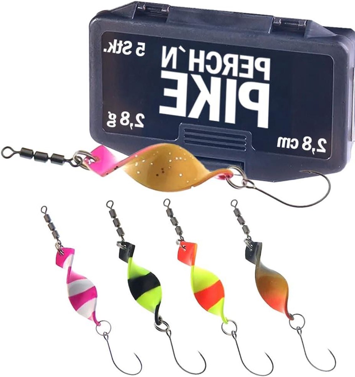 Trout Spoon Set - Forellenaas Spoons - Vissen Op Forel - UV Actieve Verf - 10 Stuks - Diverse Kleuren