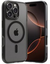 Hoes - Geschikt voor Apple iPhone 16 Pro Max - Magsafe Compatible - Sterk & Shockproof - Back Cover - Shock Proof Case - Telefoon Hoesje Shockproof - Zwart