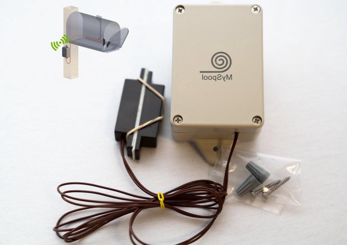 Brievenbus Melder - Post Sensor - Post Ontvangen - Draadloze Waarschuwing - 400 voet bereik - Wit